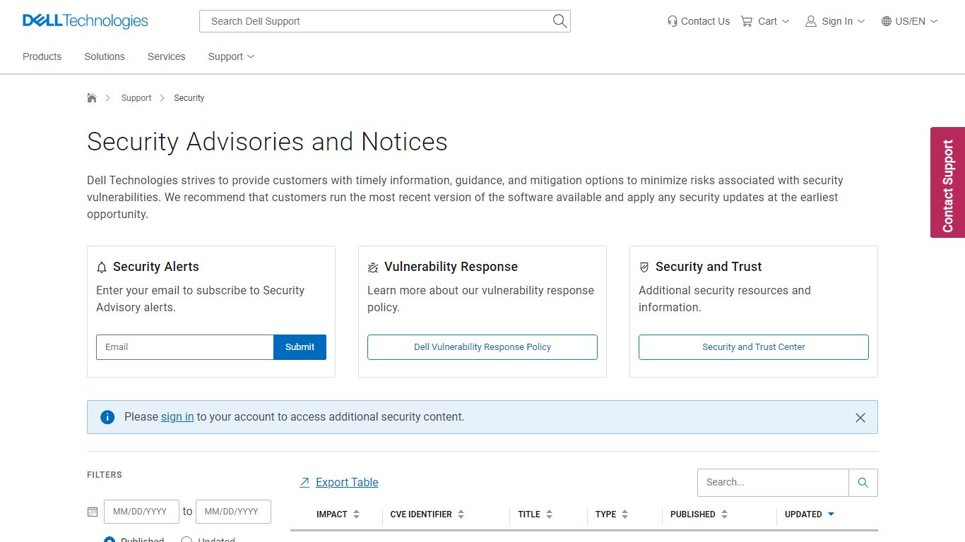 Security Advisories & Notices | Dell US